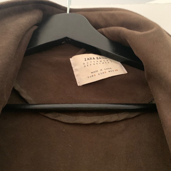 Zara green long coat - Picture 2 of 3